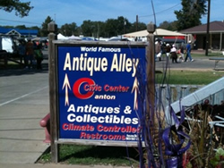 Shoppers always enjoy Antique Alley in the Canton Civic Center