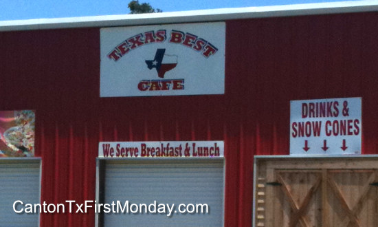 Texas Best Cafe at First Monday