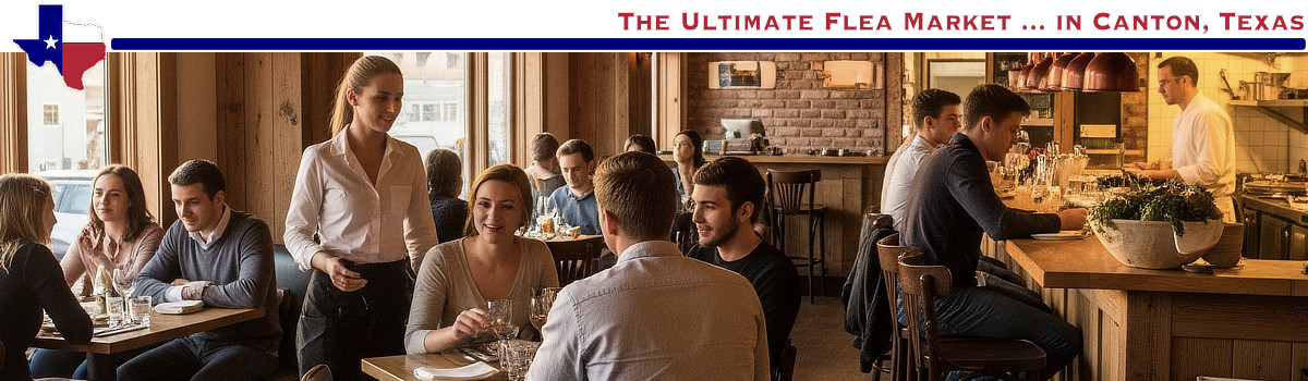 Restaurants and other dining options in nearby Tyler, Texas, close to First Monday Trade Days