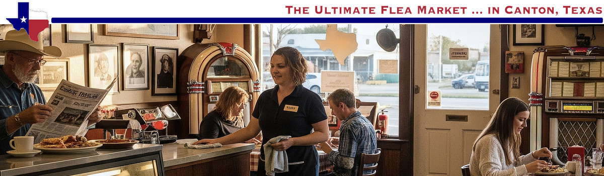 Restaurants and dining options in Canton in East Texas near First Monday Trade Days