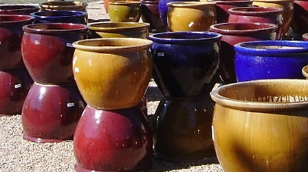Endless pottery options at First Monday
