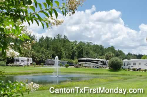 Canton Texas First Monday Trade Days RV parks, resorts and campgrounds