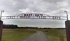 The West Gate at First Monday Trade Days in Canton Texas on FM 859